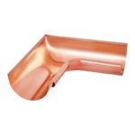 Угол желоба внутренний 90 градусов Aquasystem медный