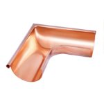 Угол желоба внешний 90 градусов Aquasystem медный