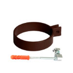 Хомут трубы Gamrat коричневый