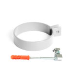 Хомут трубы Gamrat белый