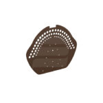 Коньковый торцевой элемент коричневый