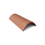 Коньковая черепица с зажимом коричневый