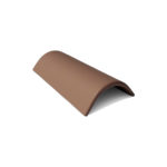 Коньковая черепица с зажимом темно-коричневый