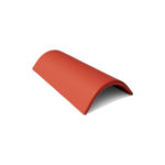 Коньковая черепица с зажимом вишня